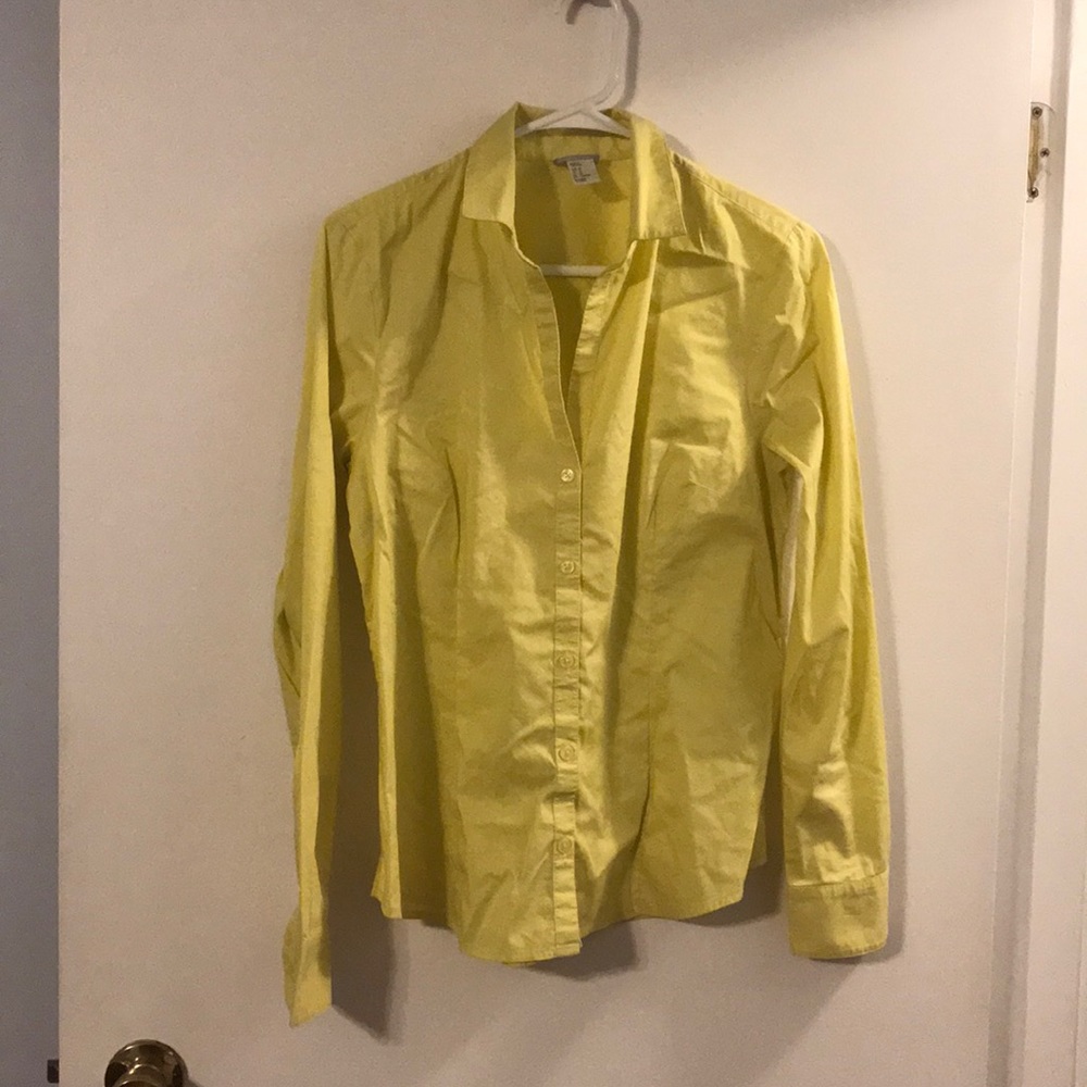 H&M yellow lightweight shirt